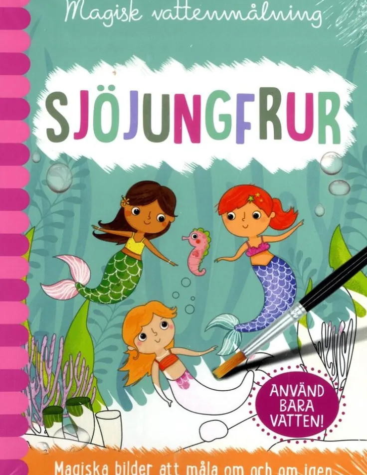 Magisk vattenmålning. Sjöjungfrur
