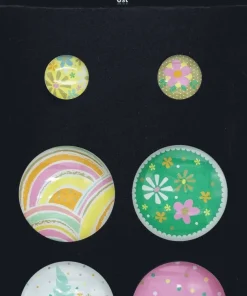 Magnet glas 6st pastell