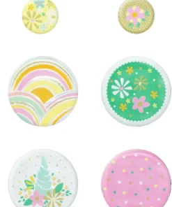 Magnet glas 6st pastell