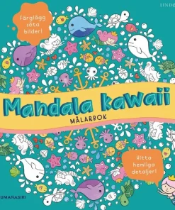 Mandala kawaii : målarbok