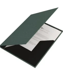 Mapp A4 Paulina canvas grön
