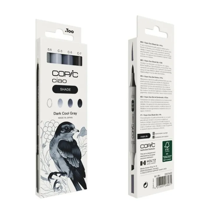 Marker Copic Ciao Shade 4-pack - Dark Cool Grey