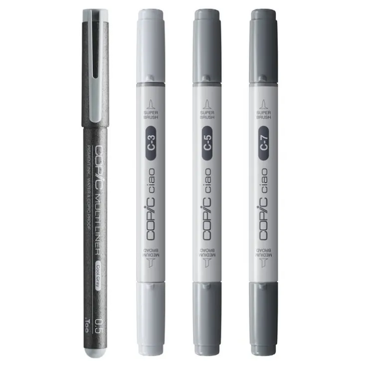 Marker Copic Ciao Shade 4-pack - Dark Cool Grey