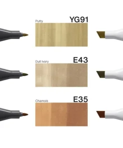 Marker Copic Classic Designer Collection 3-pack - Pale wood tints