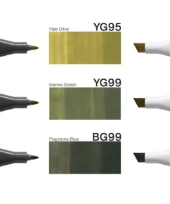 Marker Copic Classic Designer Collection 3-pack - Deep forest tints