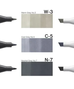 Marker Copic Classic Designer Collection 3-pack - Deep volume tints