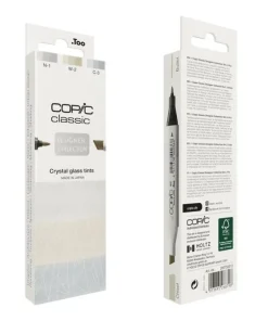 Marker Copic Classic Designer Collection 3-pack - Crystal glass tints
