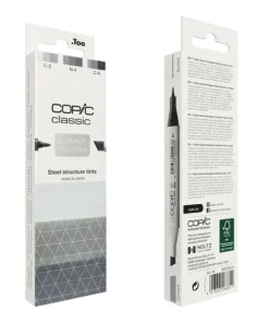 Marker Copic Classic Designer Collection 3-pack - Steel structure tints