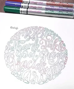 Markerpenna DecoColor Color Outliner blå/silver