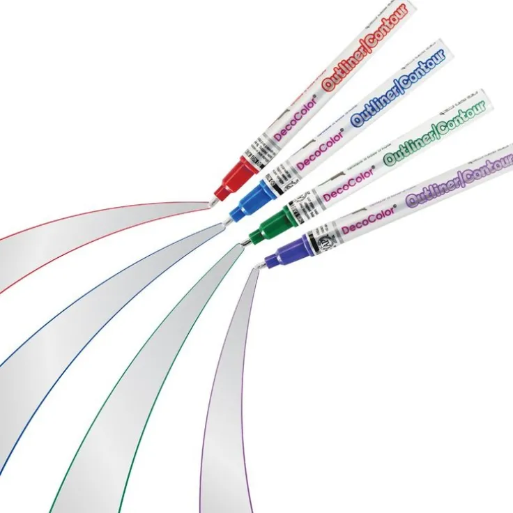 Markerpenna DecoColor Color Outliner grön/silver