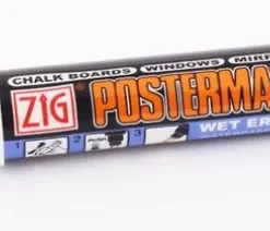 Markerpenna Posterman Wet Wipe vit