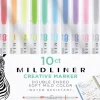 Markerpenna Zebra Mildliner dubbelspets 10 färger