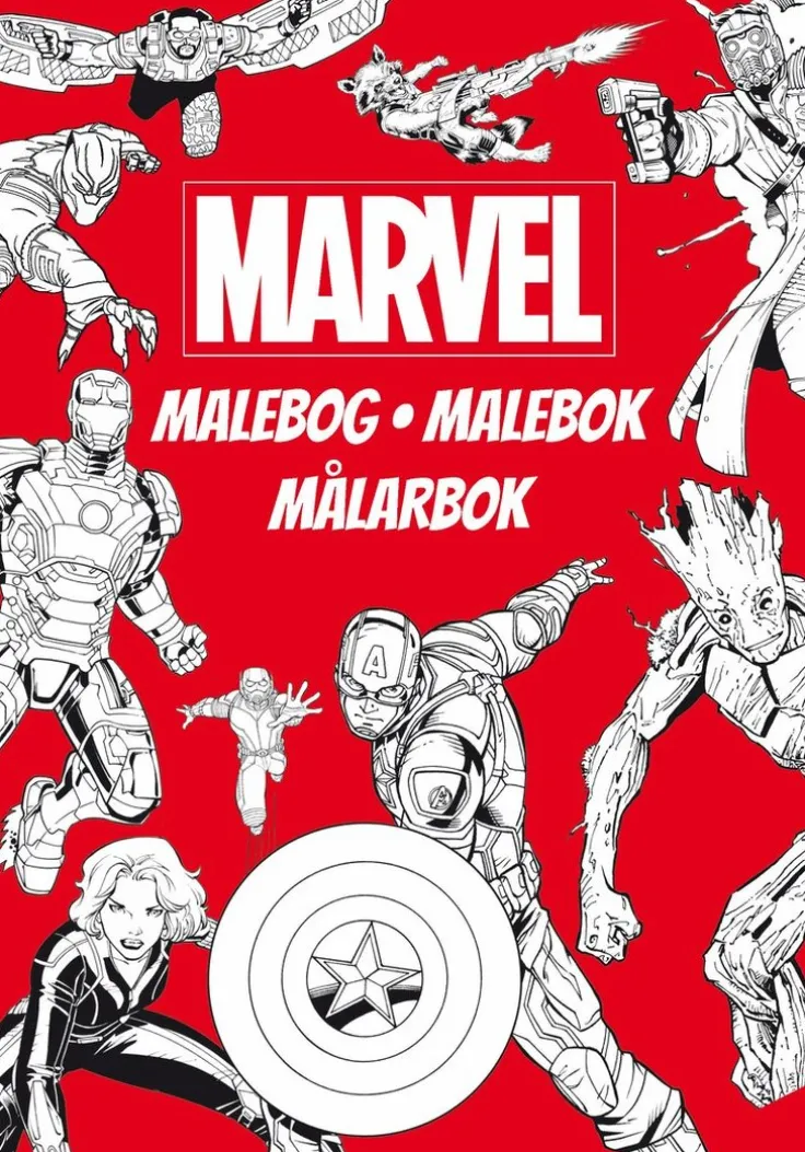 Marvel Delux Målarbok