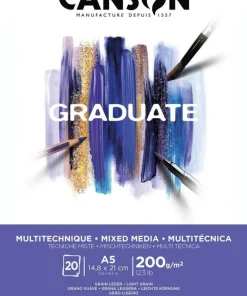 Målarblock A5 Graduate mixed media 200g 20 blad