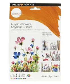 Målarset Simply - akrylfärg blommor
