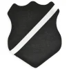 Märkessköld svart med silverband