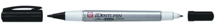 Märkpenna Identi Pen dubbelspetsig svart