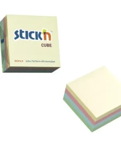 Notisblock 76x76mm 400 blad 4 pastellfärger