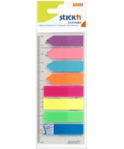 Notisflik Stick'n 45x12mm + 42x12mm 8 färger neon