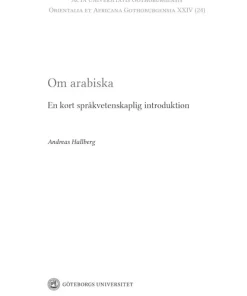 Om arabiska: en kort språkvetenskaplig introduktion