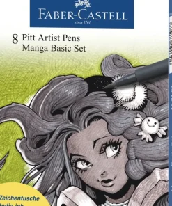 Pennset Manga Basic Set 8-pack gråskala
