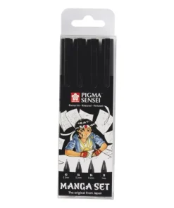 Pennset Pigma Manga Sensei 4-pack svart