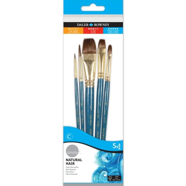 Pensel Simply Art Natural Hair 5-pack