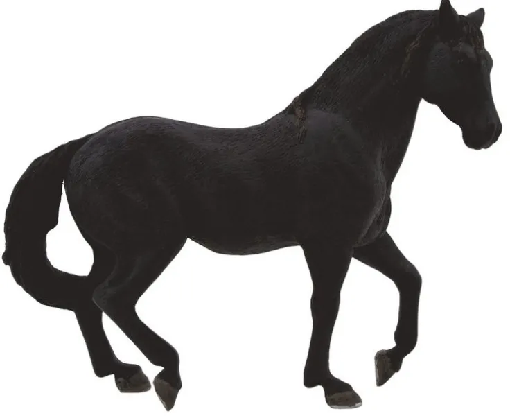 Plastfigur hingst andalusisk svart