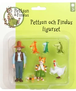 Plastfigurer Pettson och Findus