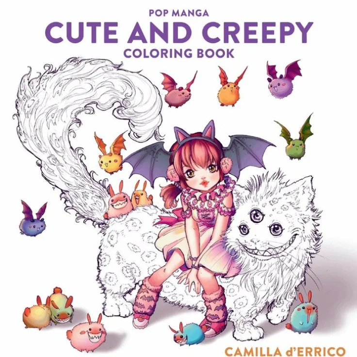Pop Manga Cute and Creepy Coloring Book