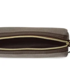 Premium pennfodral i canvas skiffergrå