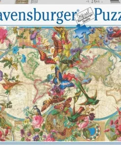 Pussel 3000 bitar - Flora & Fauna World Map