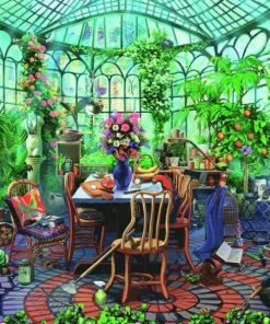 Pussel 500 bitar - Greenhouse Mornings
