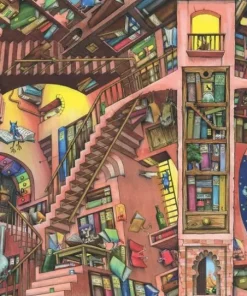 Pussel 500 bitar - Ludicrous Library