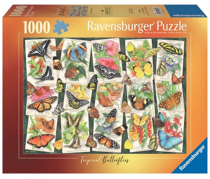 Pussel 1000 bitar - Tropical Butterfly