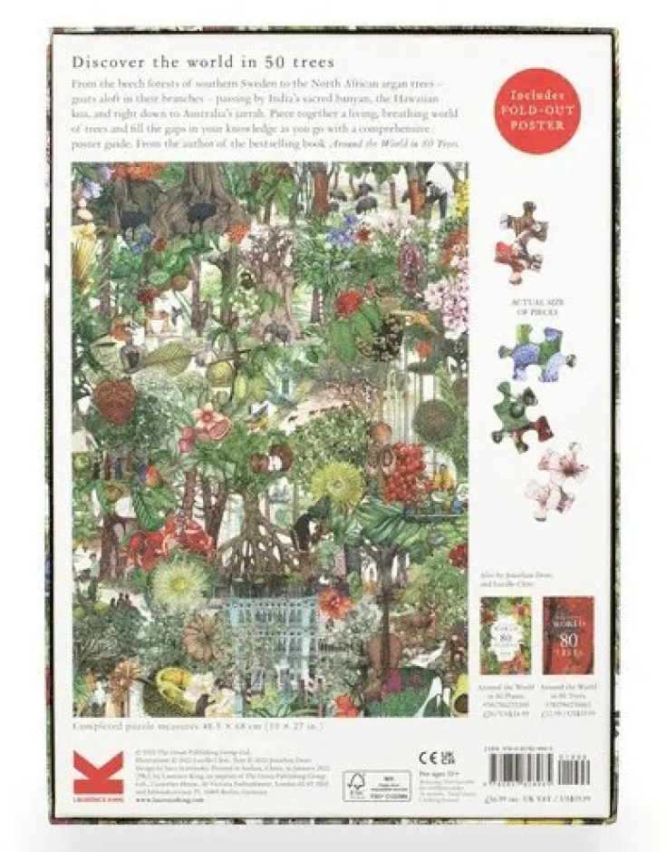 Pussel 1000 bitar Around the World in 50 Trees