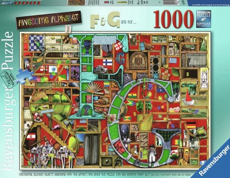 Pussel 1000 bitar Awesome Alphabet F&G