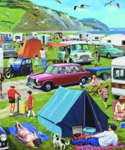 Pussel 1000 bitar Camping & Caravanning