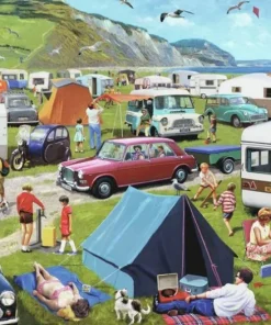 Pussel 1000 bitar Camping & Caravanning