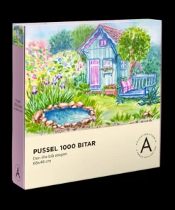 Pussel 1000 bitar Den lilla blå stugan