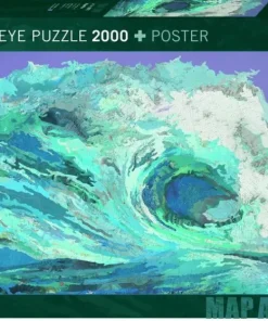 Pussel 2000 bitar Fine Art Map Wave