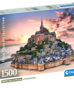 Pussel 1500 bitar High Quality Collection - The Mont Saint-Michel Rising