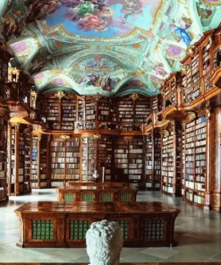 Pussel 1000 bitar Library at St. Florian Monastery