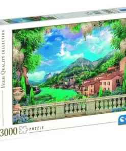 Pussel 3000 bitar Lush Terrace on Lake High Quality Collection