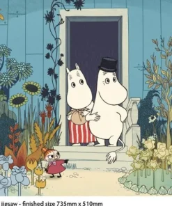 Pussel 1000 bitar Moomins on the Riviera