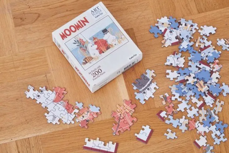 Pussel 200 bitar Mumin Art Puzzle röd