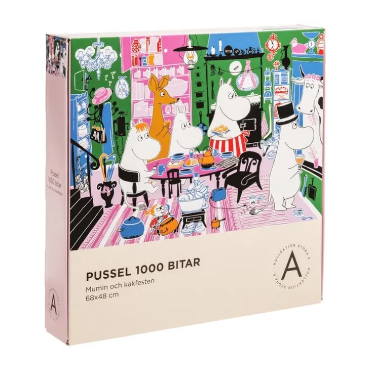 Pussel 1000 bitar Mumin och kakfesten