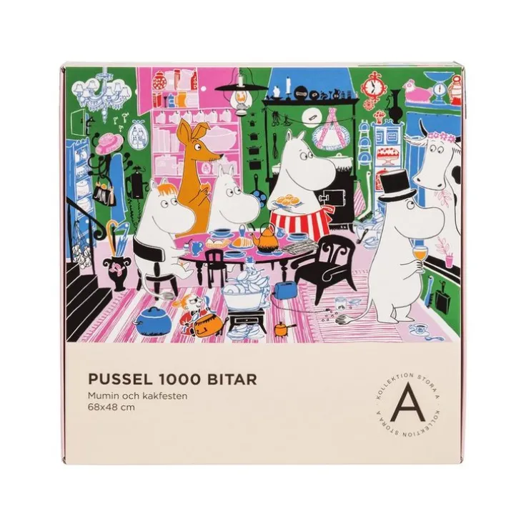 Pussel 1000 bitar Mumin och kakfesten