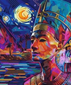 Pussel 1000 bitar Nefertiti On The Nile