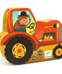 Pussel 16 bitar traktor